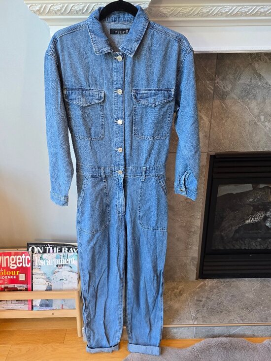 Mavi Pants - Mavi Ida Denim Utility Jumpsuit Boiler suit womans XS